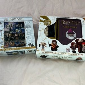 Harry Potter puzzle and crochet kit.